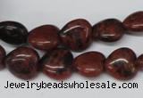 CHG36 15.5 inches 12*12mm heart mahogany obsidian beads wholesale