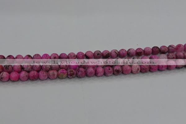 CHM221 15.5 inches 6mm round dyed hemimorphite beads wholesale