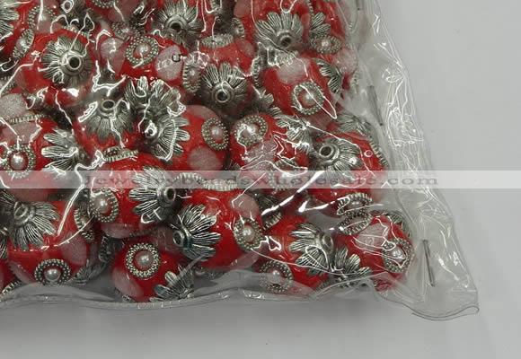 CIB504 22mm round fashion Indonesia jewelry beads wholesale