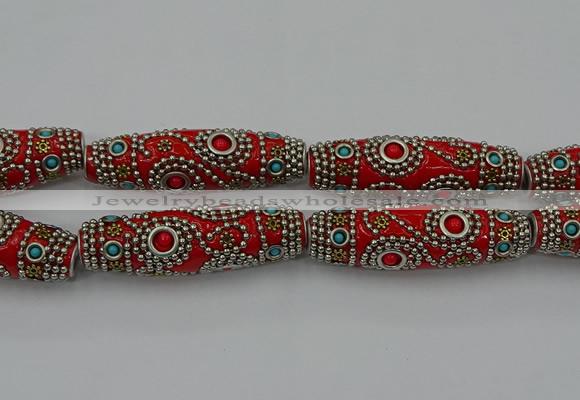 CIB648 16*60mm rice fashion Indonesia jewelry beads wholesale