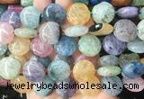 CIBS59 15 inches 18mm coin Agate gemstone beads wholesale