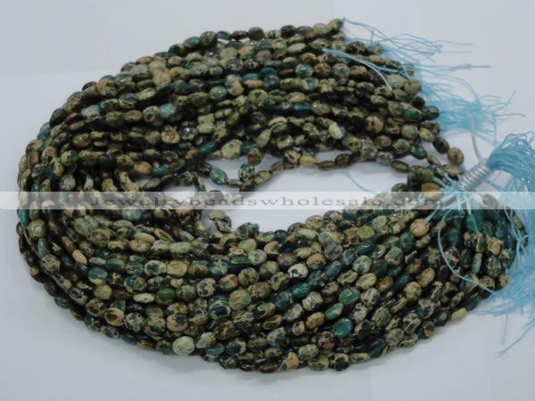 CIJ11 15.5 inches 8*10mm oval impression jasper beads wholesale