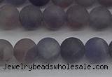 CIL109 15.5 inches 6mm round matte iolite gemstone beads