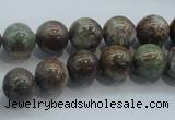 CJA02 15.5 inches 10mm round green jasper beads wholesale