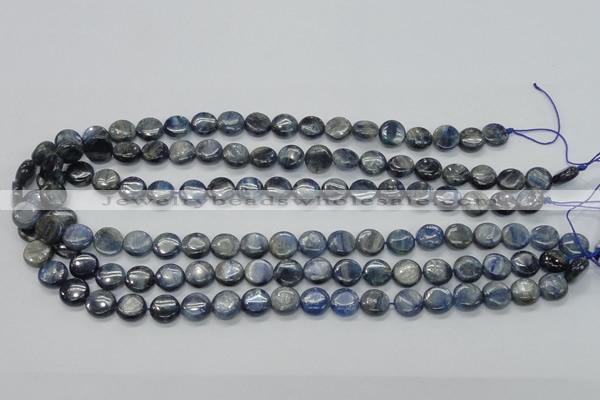 CKC202 15.5 inches 10mm flat round natural kyanite beads wholesale