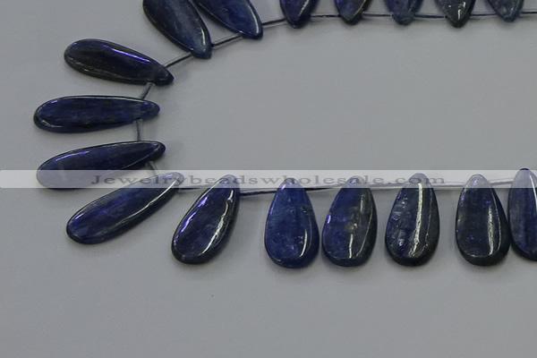 CKC542 Top drilled 15*25mm flat teardrop natural kyanite beads