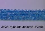 CKQ363 15.5 inches 10mm round dyed crackle quartz beads