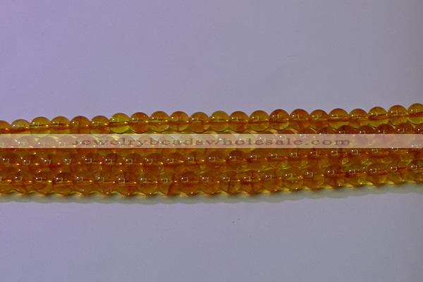 CKQ380 15.5 inches 4mm round dyed crackle quartz beads wholesale