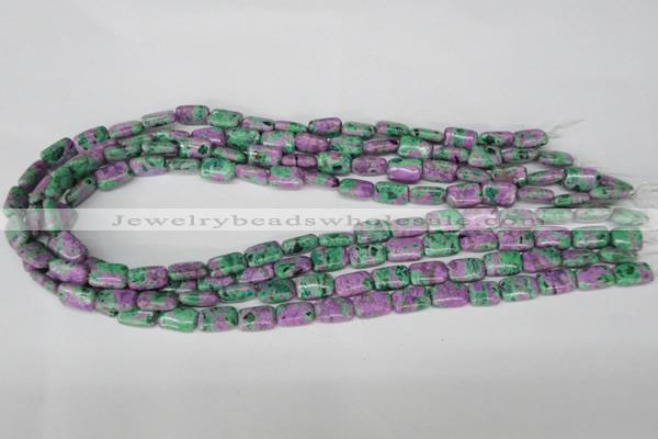 CLA527 15.5 inches 8*12mm rectangle synthetic lapis lazuli beads