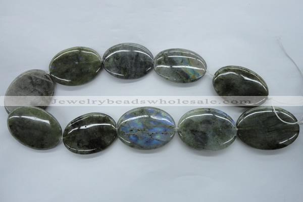 CLB137 15.5 inches 30*40mm oval labradorite gemstone beads