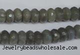 CLB180 15.5 inches 6*10mm faceted rondelle labradorite beads