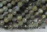 CLB21 15.5 inches 6mm faceted round labradorite gemstone beads