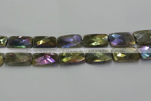 CLB708 15.5 inches 20*30mm faceted rectangle AB-color labradorite beads