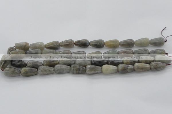 CLB725 15.5 inches 10*30mm teardrop labradorite gemstone beads
