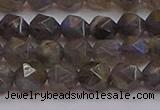 CLB973 15.5 inches 10mm faceted nuggets labradorite gemstone beads