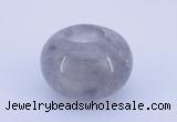CLO02 19*30mm rondelle loose cloudy quartz gemstone beads wholesale