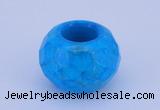 CLO14 19*30mm faceted rondelle loose turquoise gemstone beads wholesale
