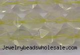 CLQ314 15.5 inches 12mm faceted nuggets lemon quartz beads