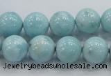 CLR18 15.5 inches 12mm round grade A natural larimar gemstone beads