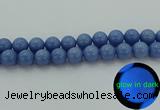 CLU106 15.5 inches 16mm round blue luminous stone beads
