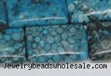 CMB59 15.5 inches 20*30mm rectangle dyed natural medical stone beads