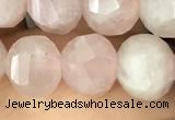CME204 15.5 inches 7*9mm - 8*10mm pumpkin Madagascar rose quartz beads