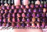 CME327 15.5 inches 9*11mm - 10*12mm pumpkin red tiger eye beads