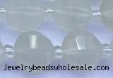 CME356 15 inches 10mm pumpkin white jade beads