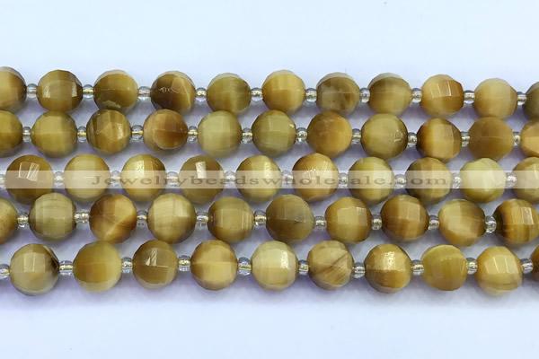 CME369 15 inches 10mm pumpkin golden tiger eye beads