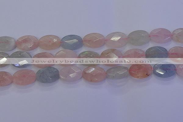 CMG269 15.5 inches 15*20mm faceted oval morganite beads