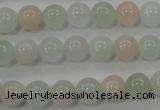 CMG52 15.5 inches 8mm round natural morganite beads wholesale
