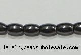 CMH145 15.5 inches 4*6mm rice magnetic hematite beads wholesale