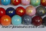CMJ1011 15.5 inches 6mm round mixed Mashan jade beads wholesale