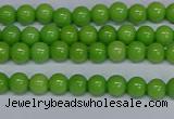 CMJ113 15.5 inches 4mm round Mashan jade beads wholesale
