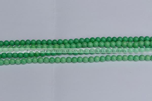 CMJ128 15.5 inches 6mm round Mashan jade beads wholesale