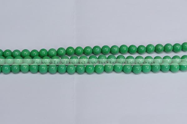 CMJ129 15.5 inches 8mm round Mashan jade beads wholesale