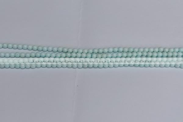 CMJ211 15.5 inches 4mm round Mashan jade beads wholesale
