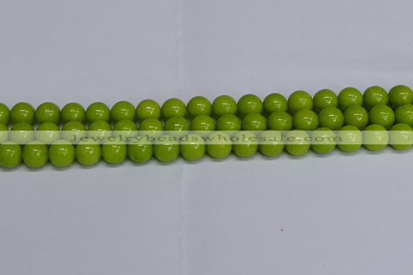CMJ271 15.5 inches 12mm round Mashan jade beads wholesale