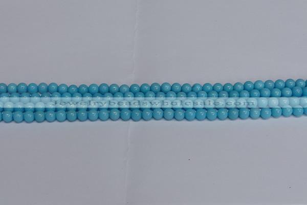 CMJ274 15.5 inches 4mm round Mashan jade beads wholesale