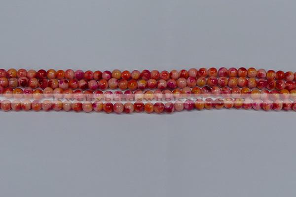 CMJ400 15.5 inches 4mm round rainbow jade beads wholesale