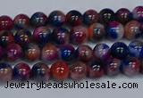 CMJ428 15.5 inches 4mm round rainbow jade beads wholesale