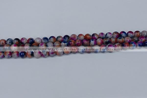 CMJ430 15.5 inches 8mm round rainbow jade beads wholesale