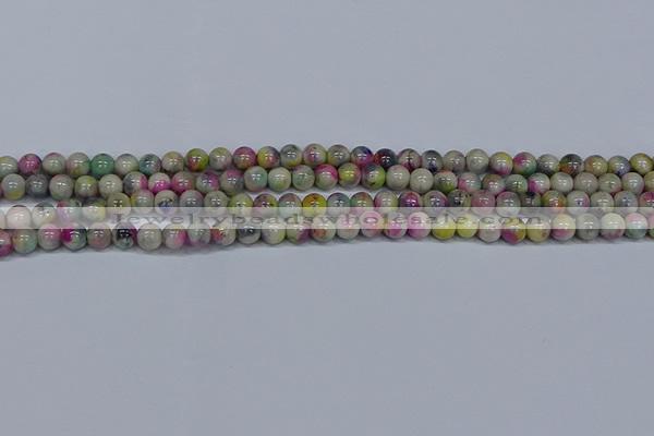 CMJ436 15.5 inches 6mm round rainbow jade beads wholesale