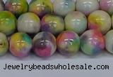 CMJ438 15.5 inches 10mm round rainbow jade beads wholesale