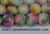 CMJ439 15.5 inches 12mm round rainbow jade beads wholesale