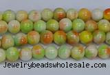 CMJ449 15.5 inches 4mm round rainbow jade beads wholesale