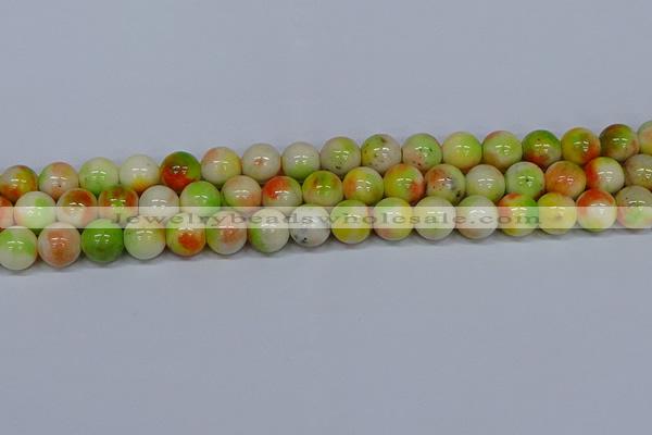CMJ453 15.5 inches 12mm round rainbow jade beads wholesale