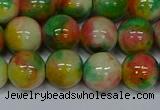 CMJ460 15.5 inches 12mm round rainbow jade beads wholesale