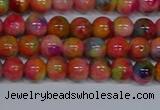 CMJ471 15.5 inches 6mm round rainbow jade beads wholesale