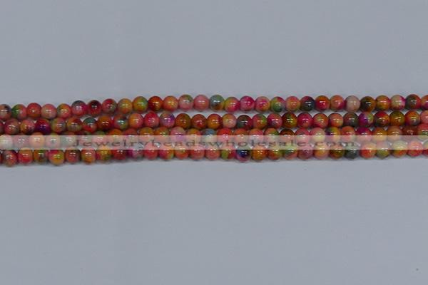 CMJ471 15.5 inches 6mm round rainbow jade beads wholesale
